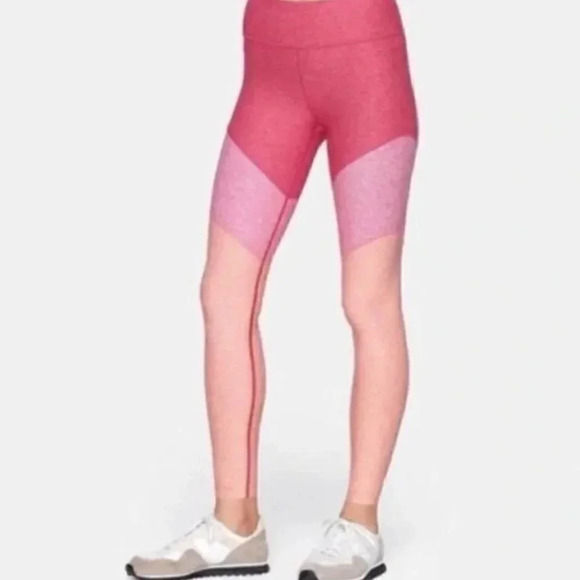 Outdoor Voices Pink Tri-Color 7/8 Spring Athletic Yoga Run Leggings Size: Small - Picture 2 of 11
